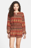 Thumbnail for your product : One Clothing Long Sleeve Romper (Juniors)