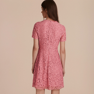 Burberry Fit-and-flare Dropped-waist Lace Dress