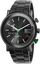 Thumbnail for your product : Gucci Unisex G-Chrono Black Stainless Steel Bracelet Watch 44mm YA101331