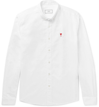 Ami Slim-Fit Button-Down Collar Cotton Oxford Shirt