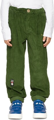 Bobo Choses Kids Green Cat O'Clock Trousers