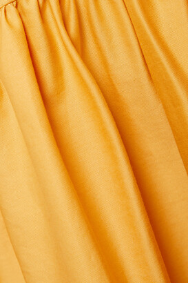 A.L.C. Rhodes Cutout Cotton-blend Twill Maxi Dress - Yellow