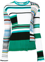 Thumbnail for your product : Ports 1961 asymmetric striped jumper