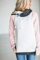 Thumbnail for your product : Ampersand Avenue Baseball DoubleHood Sweatshirt - Pink