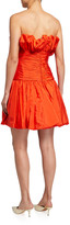 Thumbnail for your product : Carolina Herrera Taffeta Strapless Mini Cocktail Dress