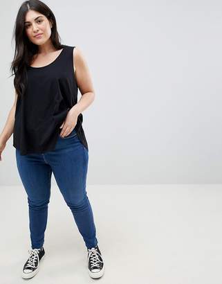 ASOS Curve CURVE Tank In Swing Fit With Scoop Hem