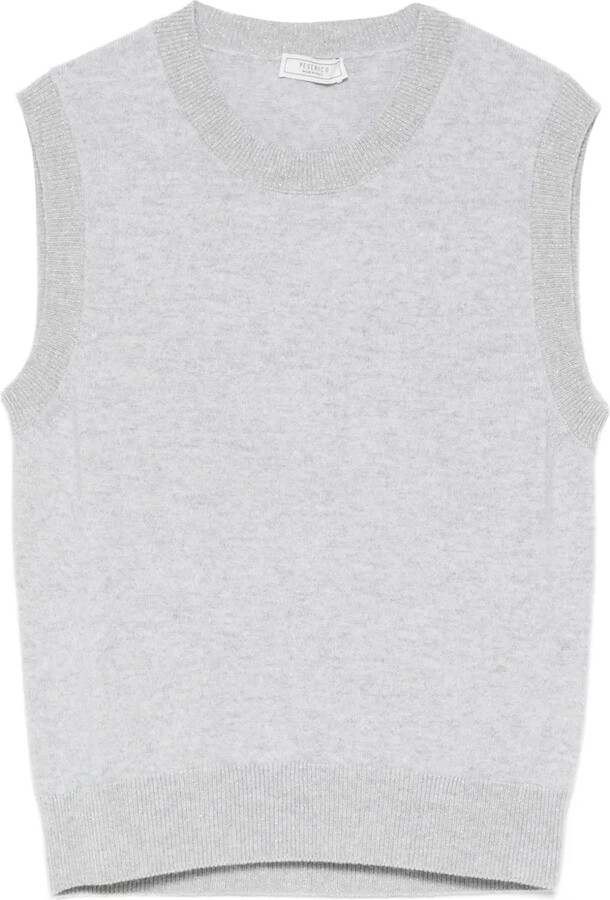 Peserico Round-Neck Sleeveless Top