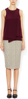 Thumbnail for your product : Tibi Cable Knit Jacquard Pencil Skirt