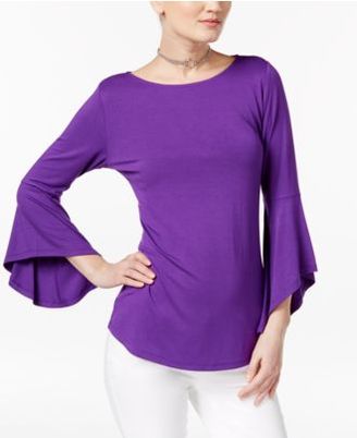INC International Concepts Bell-Sleeve Top, Only at Macy's