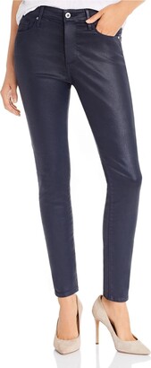AG Jeans Women's Farrah Leatherette High-Rise Skinny Fit Ankle Pant
