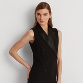 Thumbnail for your product : Lauren Ralph Lauren Ralph Lauren Wool Crepe Sleeveless Tuxedo Dress