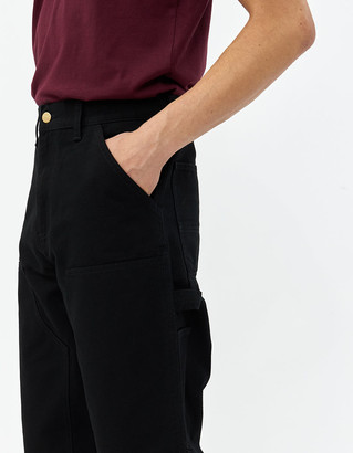 Carhartt WIP Men's Double Knee Pant in Black, Size 28 | 100% Cotton