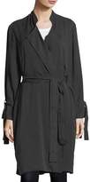 Thumbnail for your product : Splendid Sand-Washed Twill Wrap-Front Trenchcoat