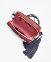Thumbnail for your product : Brooks Brothers Tasseled Leather Cross-body Bag