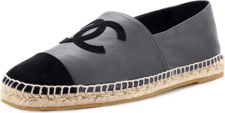 Chanel Men's CC Cap Toe Espadrilles Leather with Suede - ShopStyle Slip-ons  & Loafers