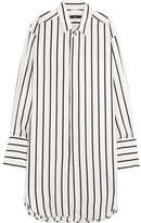 Thumbnail for your product : Bassike Oversized Striped Poplin Shirt - White