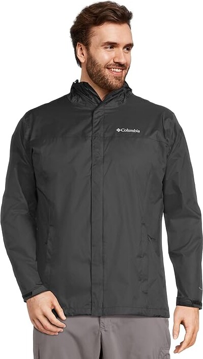 Columbia Big Tall Watertighttm II Jacket Men's Coat Black 1 : 2X, Nylon/Polyester