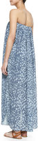 Thumbnail for your product : L'Agence Strapless Printed Maxi Dress