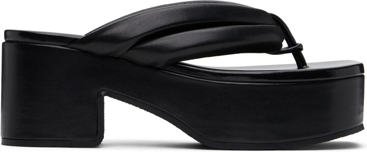 Dries Van Noten Black Platform Sandals