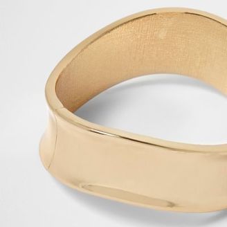 River Island Womens Gold tone wavy cuff bracelet