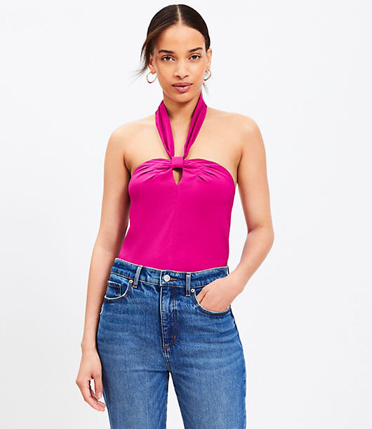 keyhole halter top
