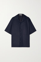 Thumbnail for your product : Tibi Cotton-poplin Shirt - Midnight blue - x small