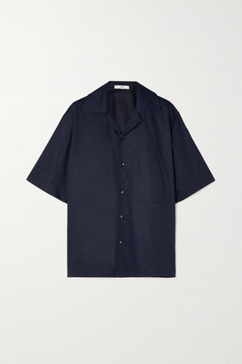 Tibi Cotton-poplin Shirt - Midnight blue - x small