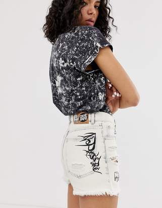Cheap Monday organic cotton relaxed shorts with graphic