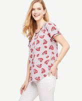 Thumbnail for your product : Ann Taylor Jungle Floral Piped Tee