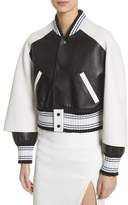 Thumbnail for your product : Off-White Crop Varsity Jacket