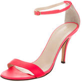 Thumbnail for your product : Maje Leather Round-Toe Sandals