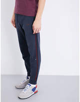Thumbnail for your product : BOSS GREEN Logo-embroidered tapered mid-rise cotton jogging bottoms