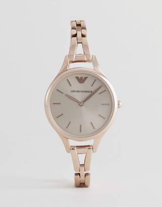 Emporio Armani Ar11055 Bracelet Watch In Rose Gold