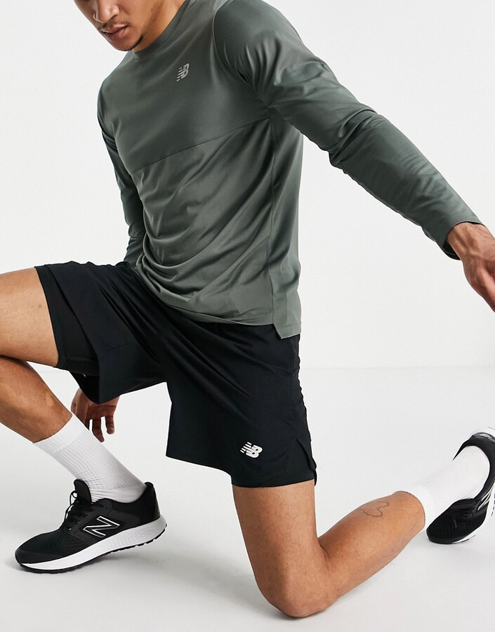New Balance Running fast flight 2 in 1 shorts in black - ShopStyle