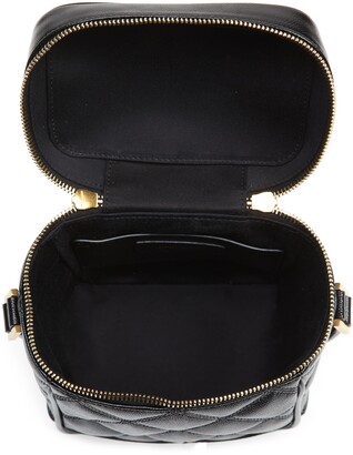 80s vanity case matelassé leather shoulder bag