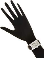 Thumbnail for your product : Cartier Tank Americaine Black Leather Watch, 27mm
