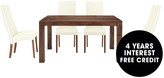 Thumbnail for your product : Dakota 145 Cm Dining Table And 4 Buckingham Chairs
