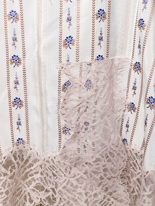 Lanvin Floral-Print Lace-Trimmed Camisole