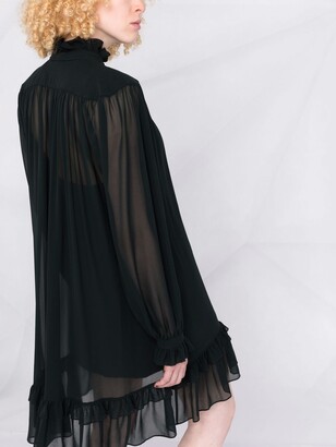 Dorothee Schumacher Playful Transparencies silk dress