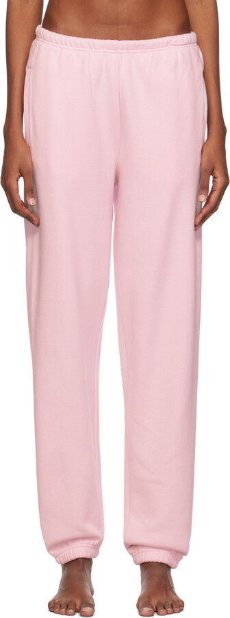 SKIMS Pink Cotton Fleece Classic Jogger Lounge Pants - ShopStyle
