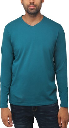 X-Ray X RAY Men's Soft Slim Fit Long Sleeve V-Neck T-Shirt