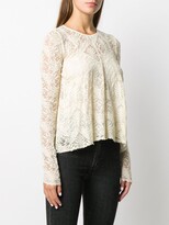 Thumbnail for your product : Forte Forte Layered Lace Blouse