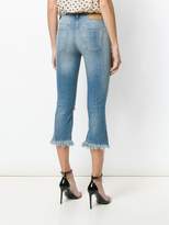 Thumbnail for your product : Elisabetta Franchi fringed hem jeans