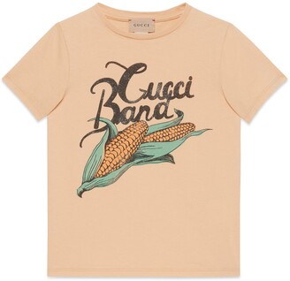 Gucci Children's corn print cotton T-shirt