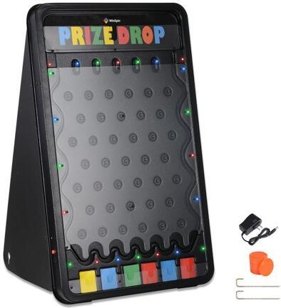 Yescom USA, Inc. WinSpin 19x30' Medium Prize Drop with LED Light 10 Pucks Board Game Customizable Carnival Tradeshow