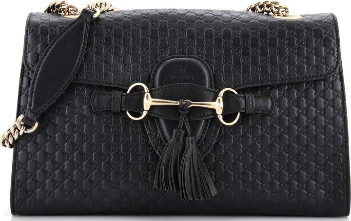 The Gucci Handbag Brand Bag Back Outlet Summer Item Brown Gold Silver Old  Leathe | eBay