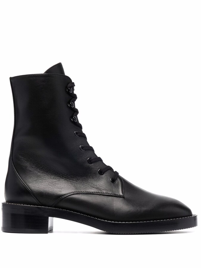 combat boots low heel