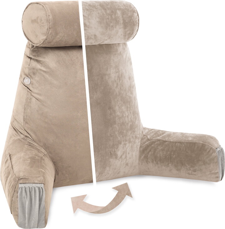 Husband Pillow Husband Backrest Pillow Medium Aspen Edition Cowboy Beige- Detach Neck Roll
