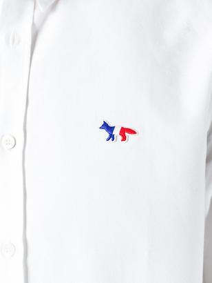 MAISON KITSUNÉ embroidered logo shirt
