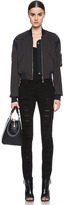 Thumbnail for your product : McQ Applique Poly Bomber in Nero Navy